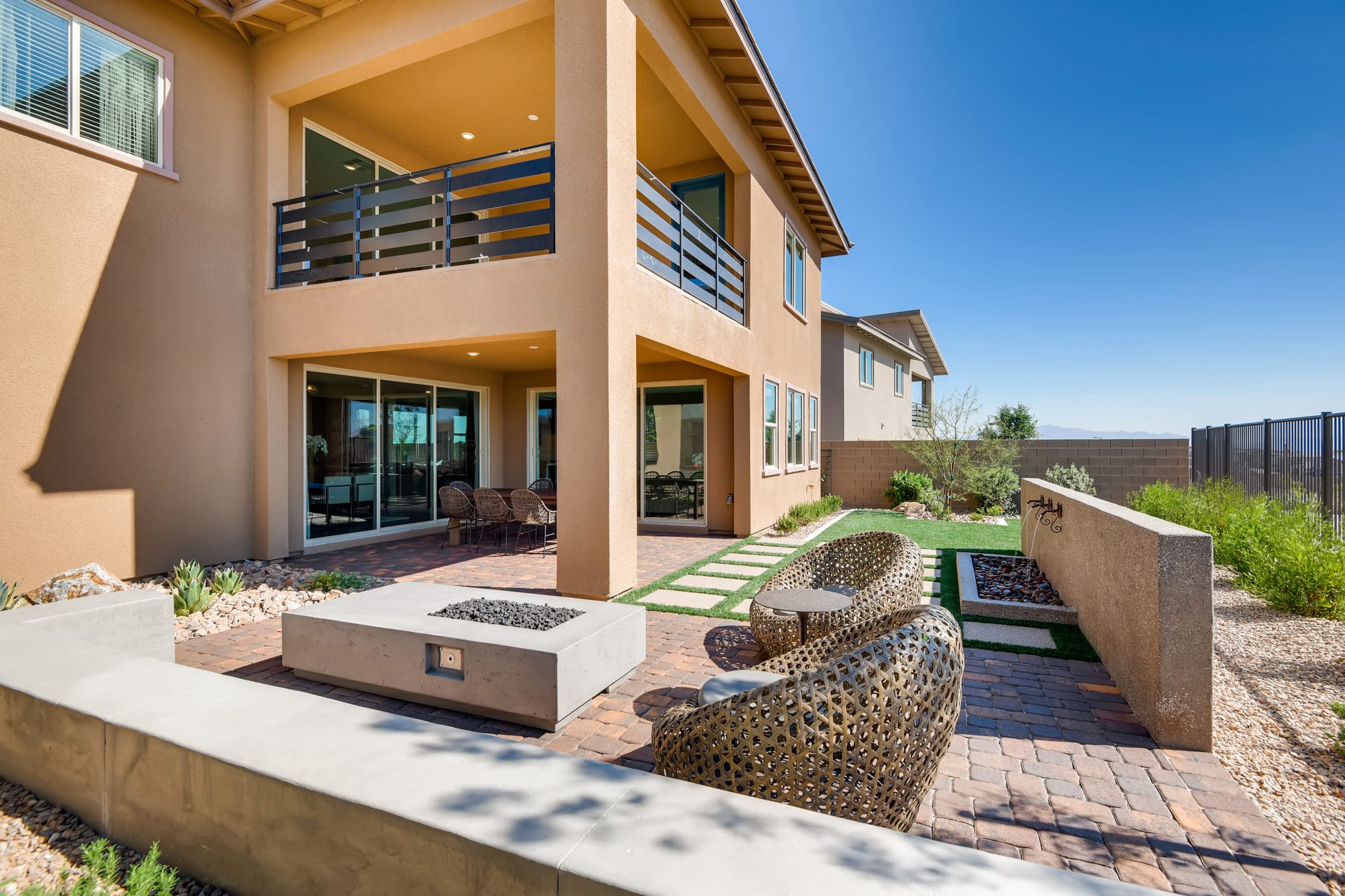 Rear Elevation of Hazel Model in Graycliff by Lennar in Stonebridge in Summerlin