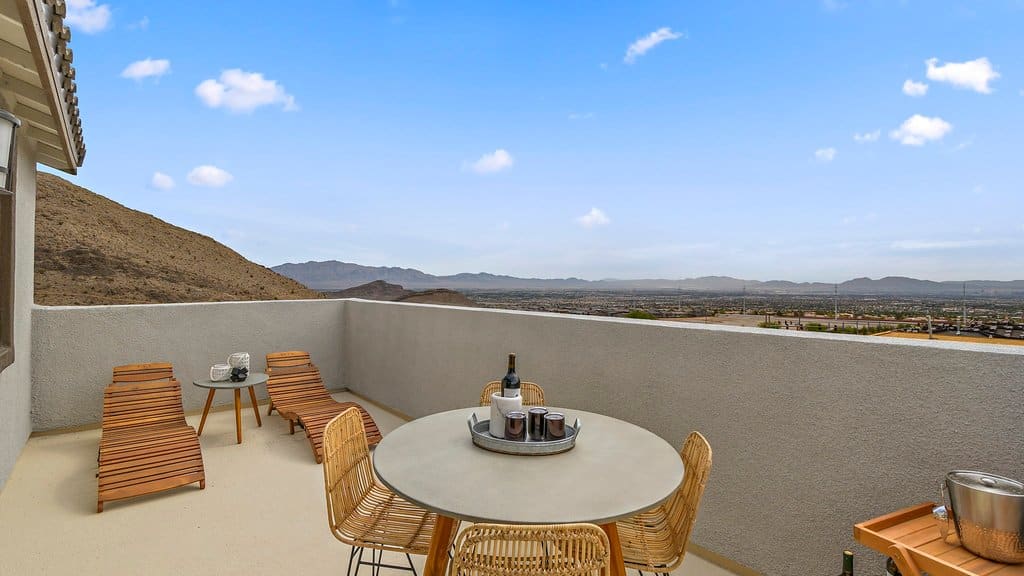 Outdoor Deck of Cedar Plus A at Crested Canyon by Taylor Morrison