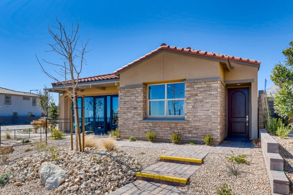 Front Elevation of Vista Plan at Crystal Canyon by Woodside Homes