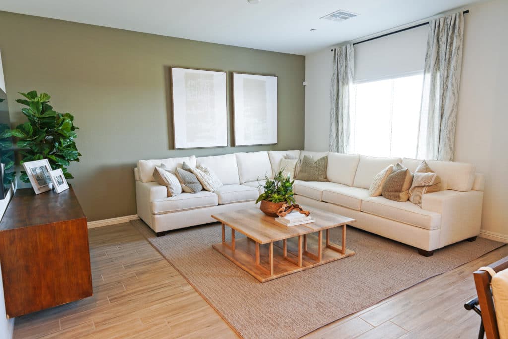 Living Room of Dewdrop at Highline I by Lennar