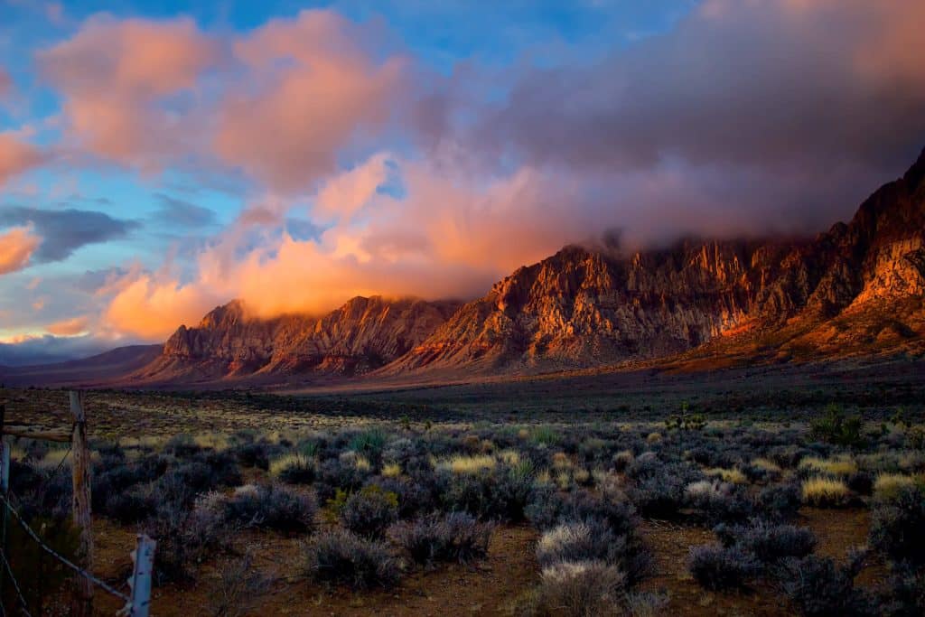 Red Rock Mountain Range