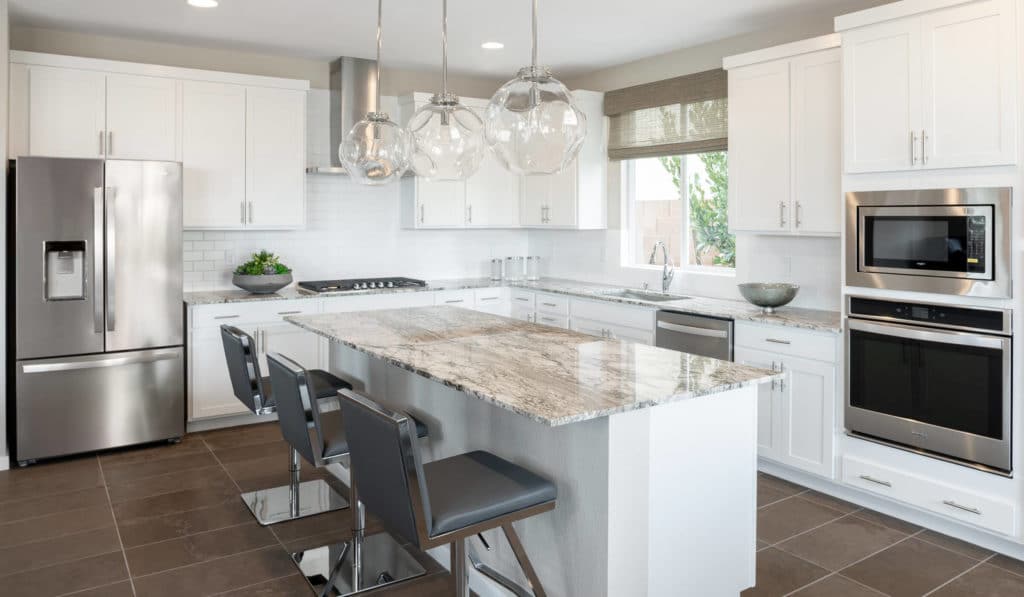 Kitchen in Plan 4 Model in Jade Ridge by Taylor Morrison in The Cliffs in Summerlin