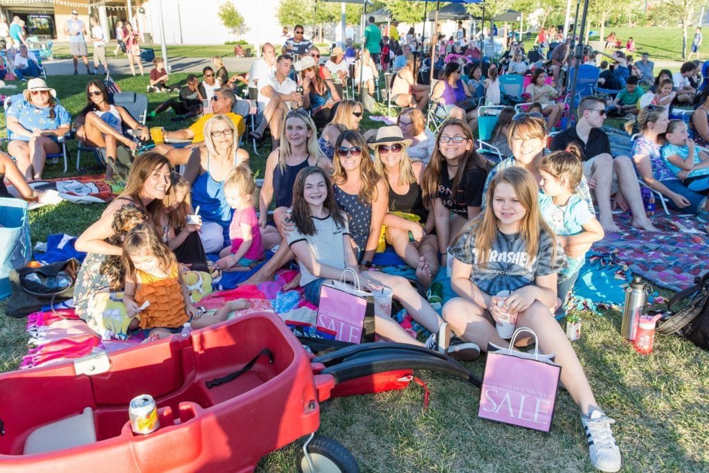 People watching the Summerlin Sounds Concert Series in Downtown Summerlin